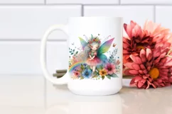 Colorful Fairy Watercolor Whimsical Clipart Product Image 2
