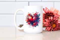 Broken Cold Heart Love Clipart |T-shirt, Mug, Tumbler Product Image 3
