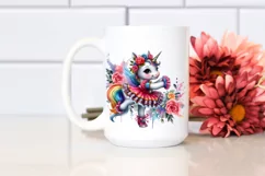 Colorful Baby Unicorn PNG Product Image 2