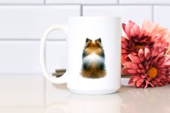 colorful Watercolor Shetland Sheepdog with Christmas Product Image 2