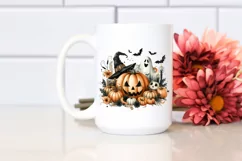 Halloween Pumpkin Watercolor PNG Product Image 2