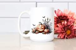 Halloween Pumpkin Watercolor PNG Product Image 2