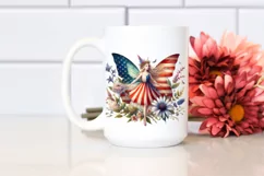 Magical Vintage Fairy USA Flag Product Image 2