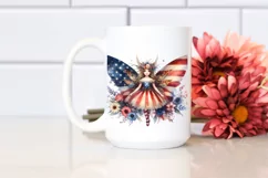 Magical Vintage Fairy USA Flag Product Image 2