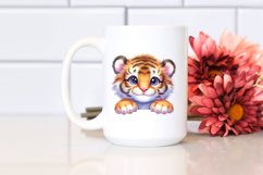 Colorful Small Baby Tiger | Watercolor Product Image 2