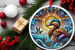 Round Christmas Ornament Sublimation|Clipart Product Image 1