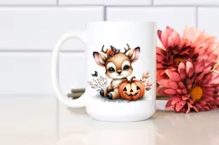 Baby Deer with Pumpkin, PNG Product Image 2