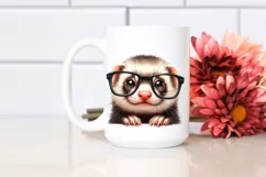 Confused Ferret Portrait | Clipart Product Image 2