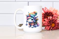 Colorful Baby Unicorn in Mountaineer&#039;s Gear Product Image 2