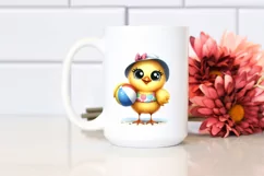 Chick Beachwear Funny Goofy Smile | Sublimation | Clipart Product Image 2