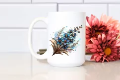 Detailed Wooden Small Stained Delphinium | Sublimation | Product Image 2
