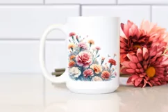 Vibrant Carnation PNG with Orange Roses Product Image 2