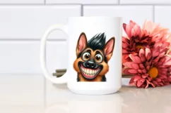 Funny German Shepherd Big Eyes Big Teeth Funny Haircut Product Image 2