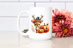 Cute Baby Elk Watercolor Clipart Product Image 2