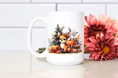 Vibrant Baby Elk Halloween | Sublimation | Clipart. Product Image 2