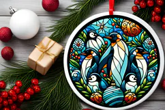 Round Christmass Ornament PNG Product Image 2