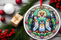 Round Christmass Ornament PNG Product Image 2