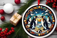 Round Christmass Ornament PNG Product Image 2