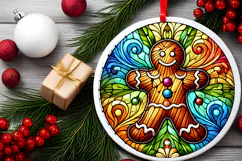 Round Christmass Ornament PNG Product Image 2