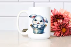 Colorful Baby Arctic Hare | Sublimation | Clipart Product Image 2