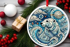Round Christmas Ornament Sublimation|Clipart Product Image 2