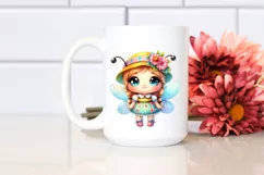 Cute Baby Bee Dressed Watercolor | Sublimation Clipart Product Image 2