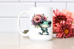 Baby Frog Watercolor Clipart Product Image 2