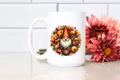 Autumn Gnome Watercolor PNG Product Image 2
