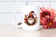 Detailed Watercolor Autumn Gnome PNG Product Image 2