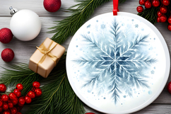 Round Christmass Ornament PNG Product Image 2