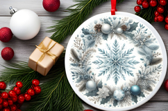 Round Christmass Ornament PNG Product Image 2