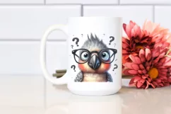 Confused Baby Parrot | Portrait Clipart Product Image 2