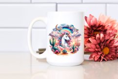 Baby Unicorn with Desert Scene PNG Product Image 2