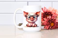 Funny Pig Watercolor Clipart Collection Product Image 2