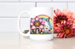 Fairy Rainbow Bird | Sublimation Clipart Product Image 2