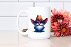 Vibrant Washed Cowboy Gnome, PNG Product Image 2