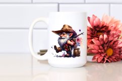 Vibrant Washed Cowboy Gnome, PNG Product Image 2