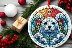 Round Christmas Ornament Sublimation|Clipart Product Image 1