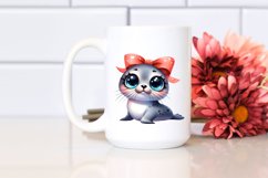 Expressive Caricature-like Seal Clipart Product Image 2