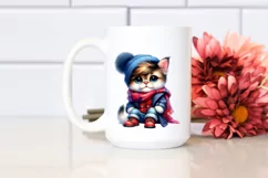 Watercolor Posing Cat, Transparent PNG Product Image 2