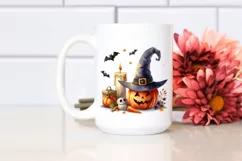 Simple Funny Halloween Candle, PNG Product Image 2