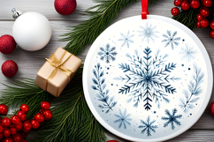 Round Christmass Ornament PNG Product Image 2