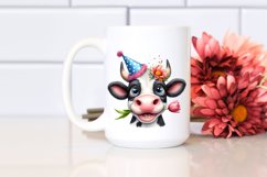 Cow Cow Portrait with Funny Goofy Smile Clipart Product Image 2