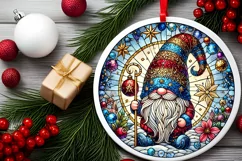 Round Christmas Ornament Sublimation|Clipart Product Image 1