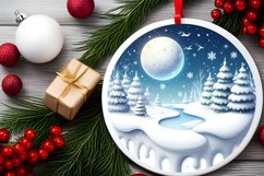 3D Snowy Nights Winter PNG Product Image 2