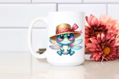 Colorful Cute Baby Dragonfly Sublimation Clipart Product Image 2