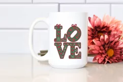 Retro Love Christmas Illustration Png Product Image 2