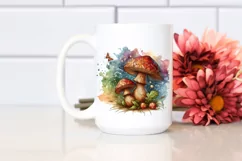 Magical Wooden Stained Mushroom PNG Product Image 2