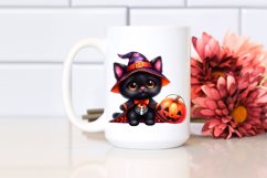 Cute Black Cat | Halloween | Clipart Product Image 2