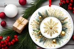 Round Christmas Ornament Sublimation|Clipart Product Image 2